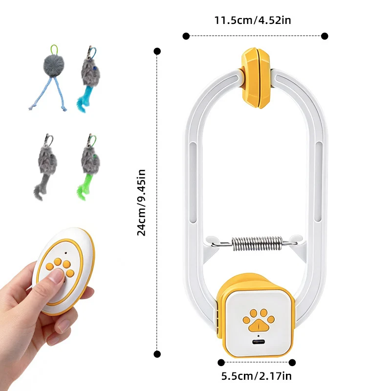 Interactive Cat Toy Automatic Teaser USB Rechargeable - Image 2