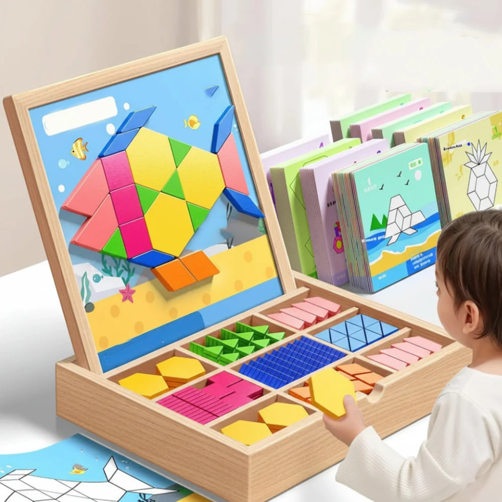 Wooden Puzzle Educational Toy Stem Learning Activity - Image 2