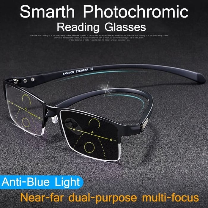 Multi-Focal Glasses Photochromic Eyewear Progressive Reading - Image 2