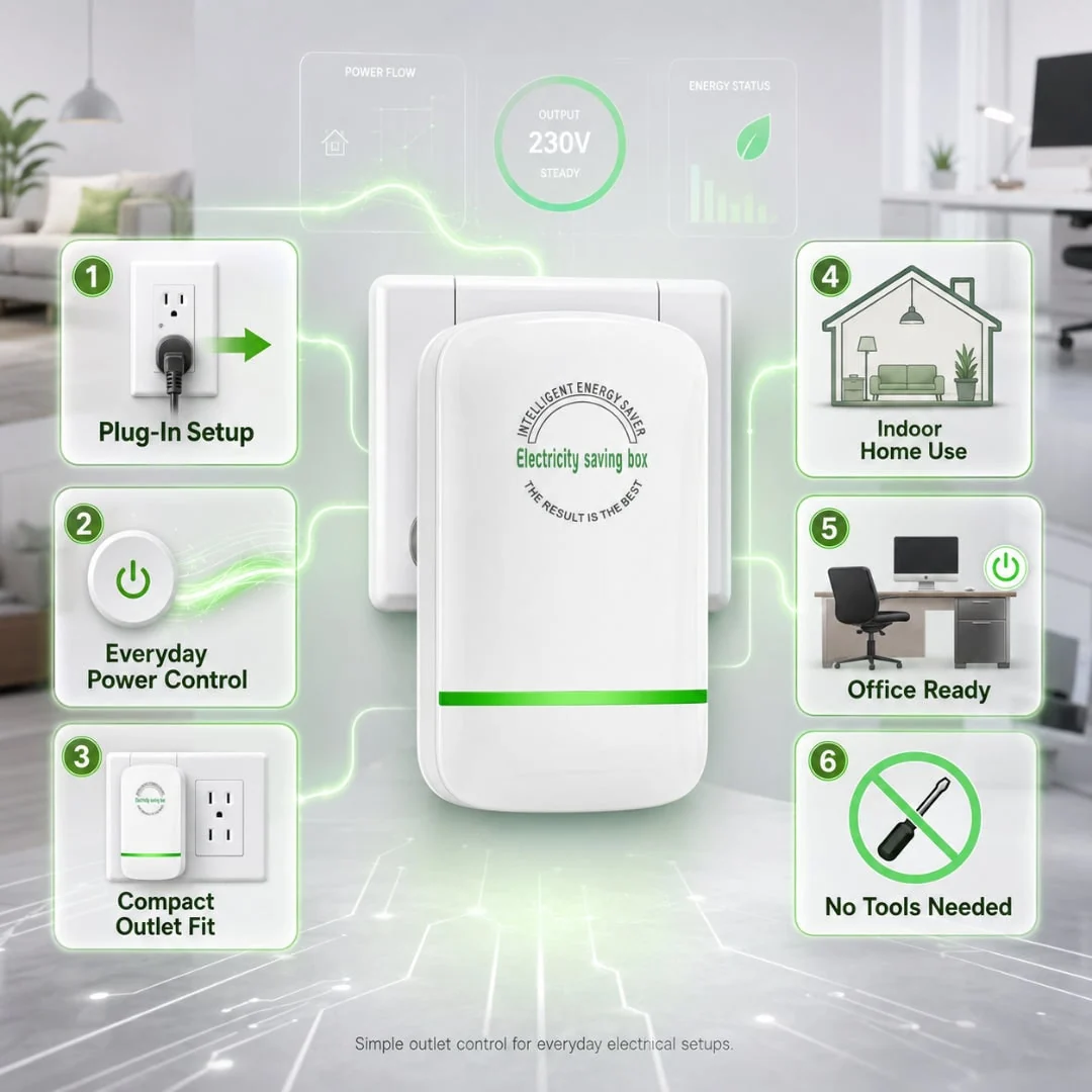 Power Saver Device Home Energy Control Voltage Management - Image 3