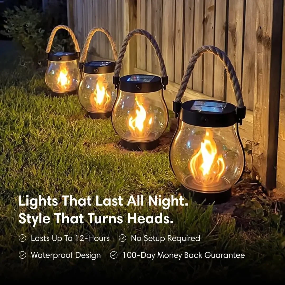 Solar Powered Outdoor Light Landscape Lighting Lantern Design - Image 3